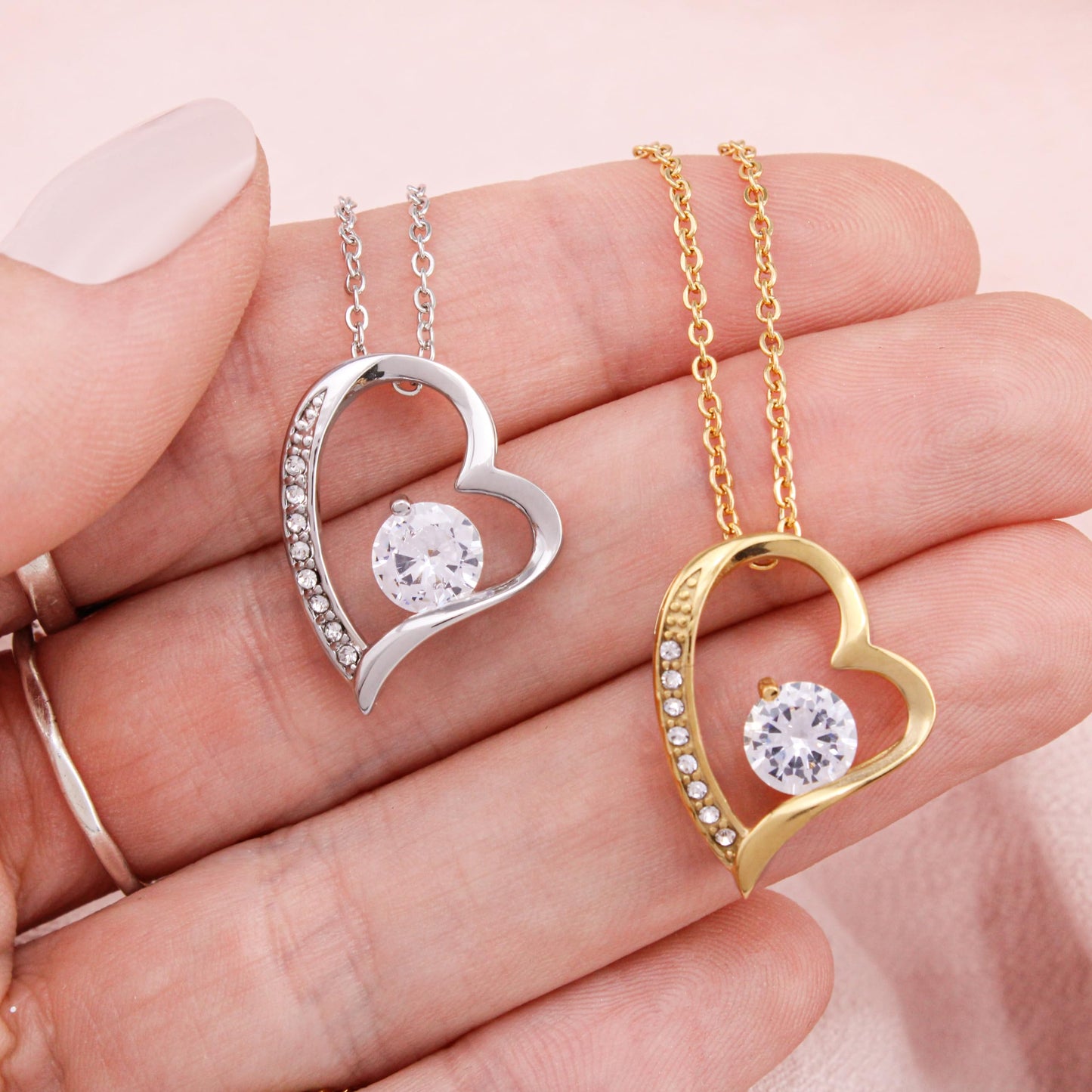 Momavo Jewelry To My Wife - the best thing that ever happened to me ,Forever Love Necklace , Gift For Wife, Gift for her ,Gifts For Wife Romantic, Christmas Birthday Gift, Valentine Gift (Standard Box, 18k Yellow Gold Finish)