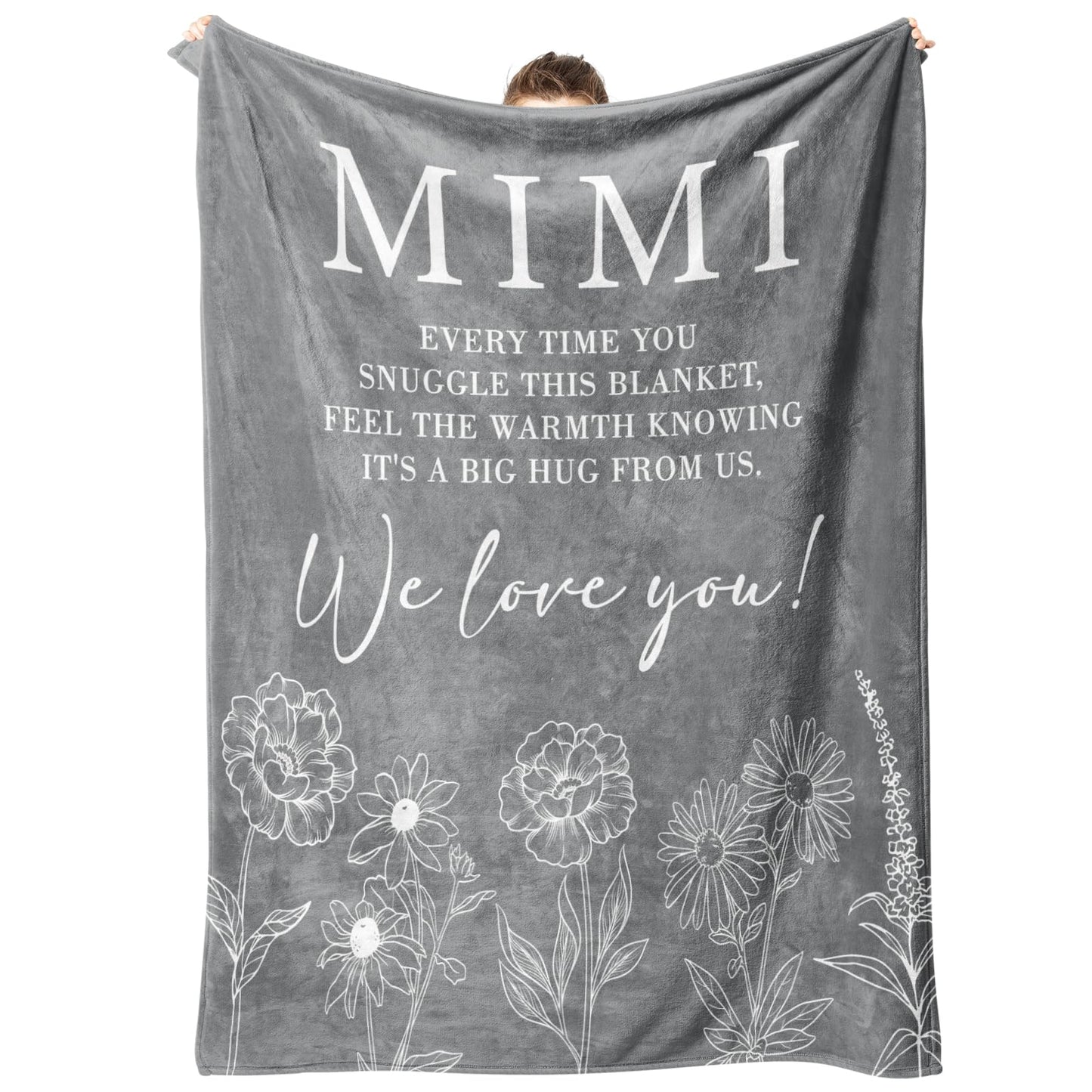 Mimi Gifts for Grandma, Gifts for Mimi Blanket, Mimi Birthday Gift from Grandkids, to My Mimi Grandma Blanket 50" x 60"