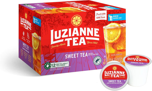 Luzianne Sweet Iced Tea Single Serve Pods, 12ct Box (Pack of 1)