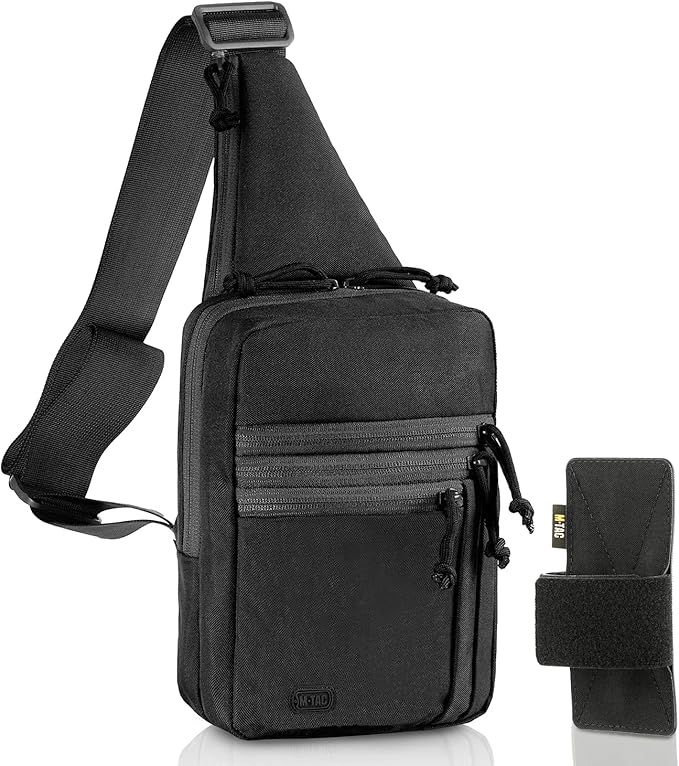 M-Tac CCW Sling Bag for Men & Women - EDC Shoulder Bag Tactical - Crossbody Concealed Carry Bag - Mens Chest Pack