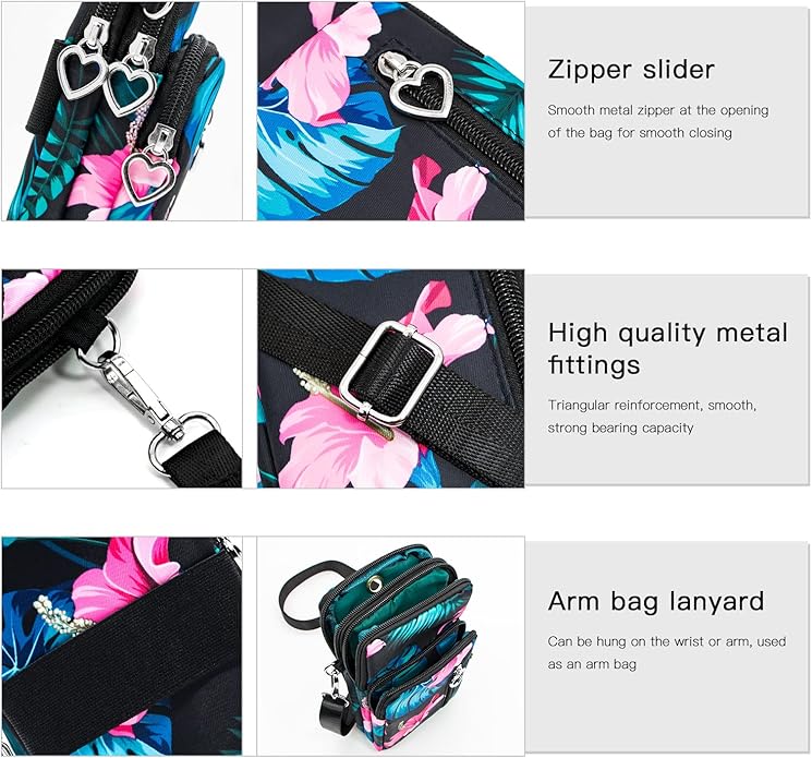 BIAOTIE Lightweight Small Crossbody bags Cell Phone Purses Travel Pouch Shoulder Bag for Women