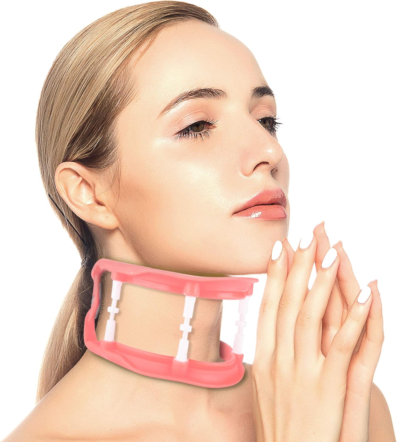 Cervical Neck Traction Device Brace Collar Neck Traction Stretcher for The Head - Pain Reliever for Stiff Shoulder & Neck,Breathable Head Traction Support
