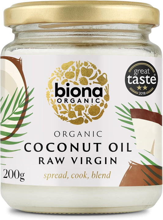 Biona Organic Raw Virgin Coconut Oil 200g-2 Pack