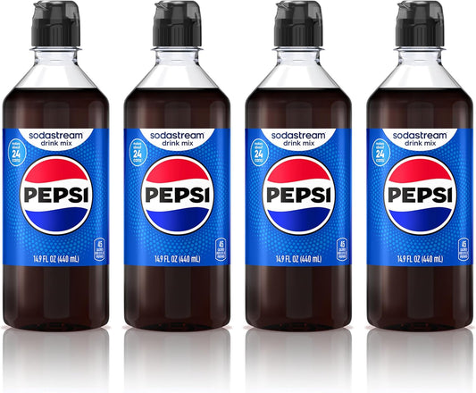 SodaStream® Pepsi® New Pour Bottle Beverage Mix 14.9 Fl Oz (Pack of 4)