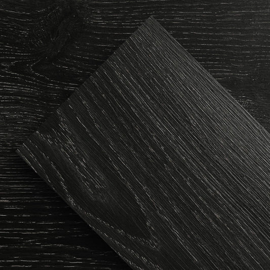ATOPOSE Black Peel and Stick Floor Tile Waterproof | 36 - Pack 54Sq.Ft | Wood Vinyl Flooring - Nero | Easy DIY Installation for Living Room Kitchen Tool Storage Rental Friendly Basement