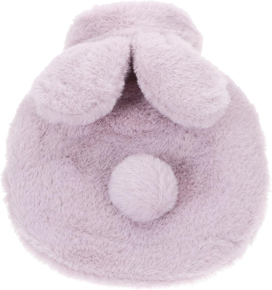 Ipetboom Hot Water Bottle with Plush Bunny Cover Portable PVC Explosion-Proof Water Bag for Menstrual Relief for Winter and Outdoor Use
