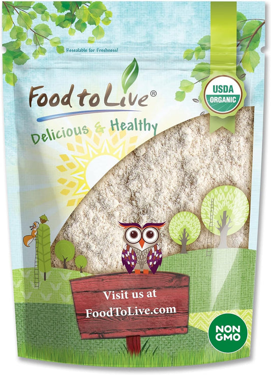 Food to Live Gluten Free Organic Amaranth Flour, 2 Pounds – Non-GMO Whole Grain Flour, Vegan Fine Meal, Bulk Powder. High in Fiber, Protein. Great for Cooking, Baking, and as Thickener