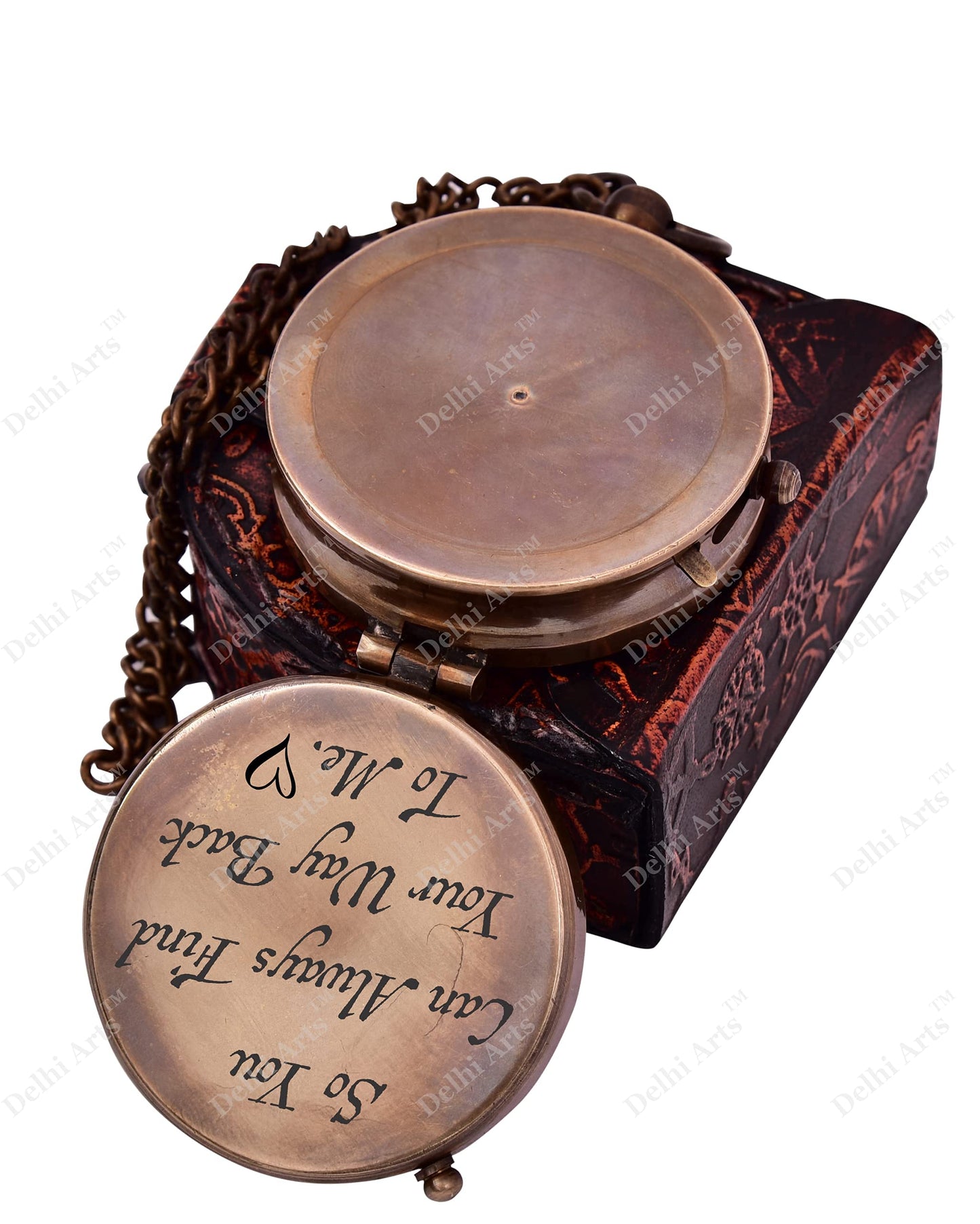 So You Can Always Find Your Way Back to Me/Personalized Compass/Anniversary giftfor him/her. Luxury Gift