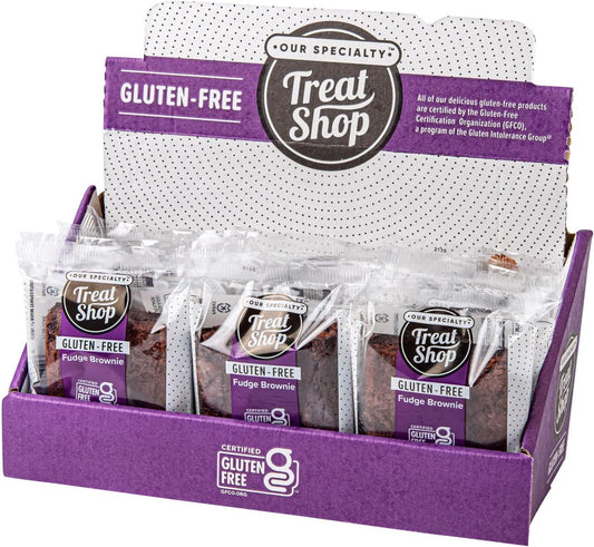 Our Specialty Gluten Free Brownies - Chocolate Fudge Dessert, Individually Wrapped, 12 Pack