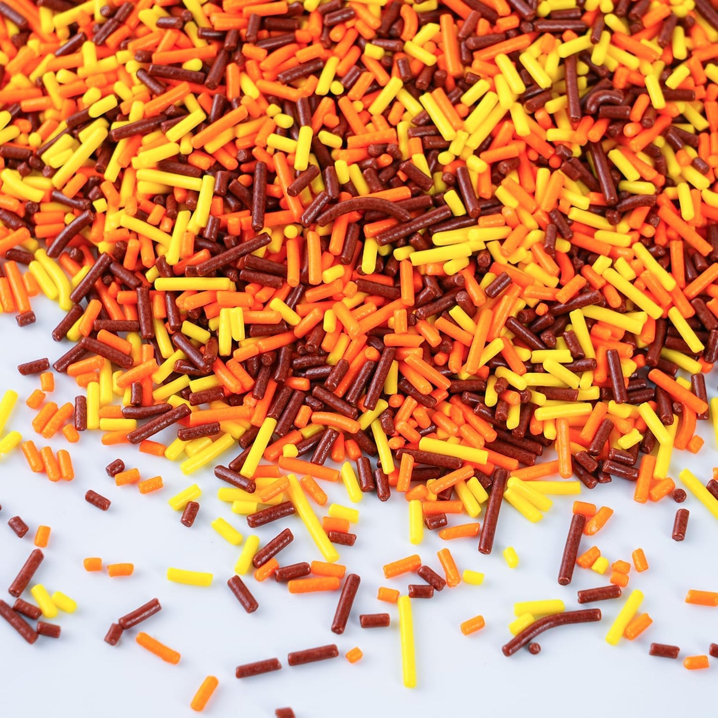 Autumn Jimmies Thanksgiving Sprinkles 7oz - Orange, Yellow, Brown Edible Fall Sugar Candy for Cookie, Cake, Ice Cream, Cupcake Decorating, Halloween Christmas Baking Supplies