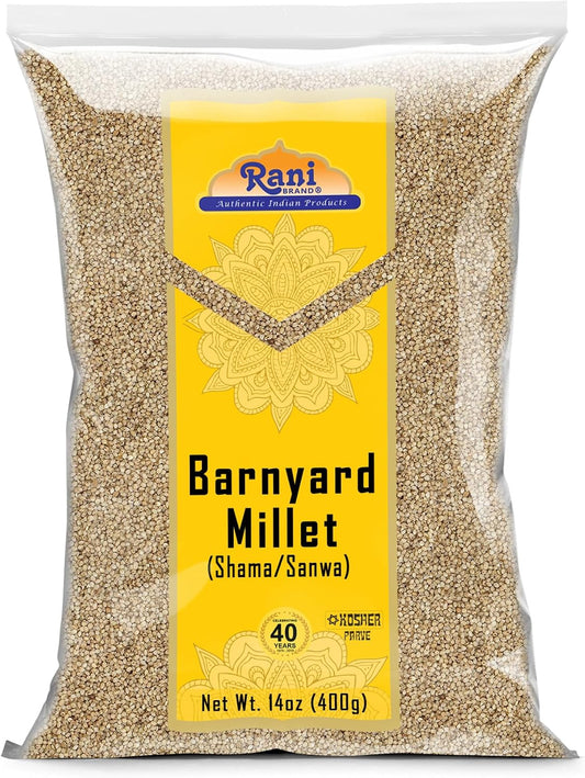 Rani Barnyard Millet (Echinochloa Esculenta Frumantacea) Whole Ancient Grain Seeds 14oz (400g) ~ All Natural | Gluten Friendly | NON-GMO | Kosher | Vegan | Indian Origin | Shama/Sanwa