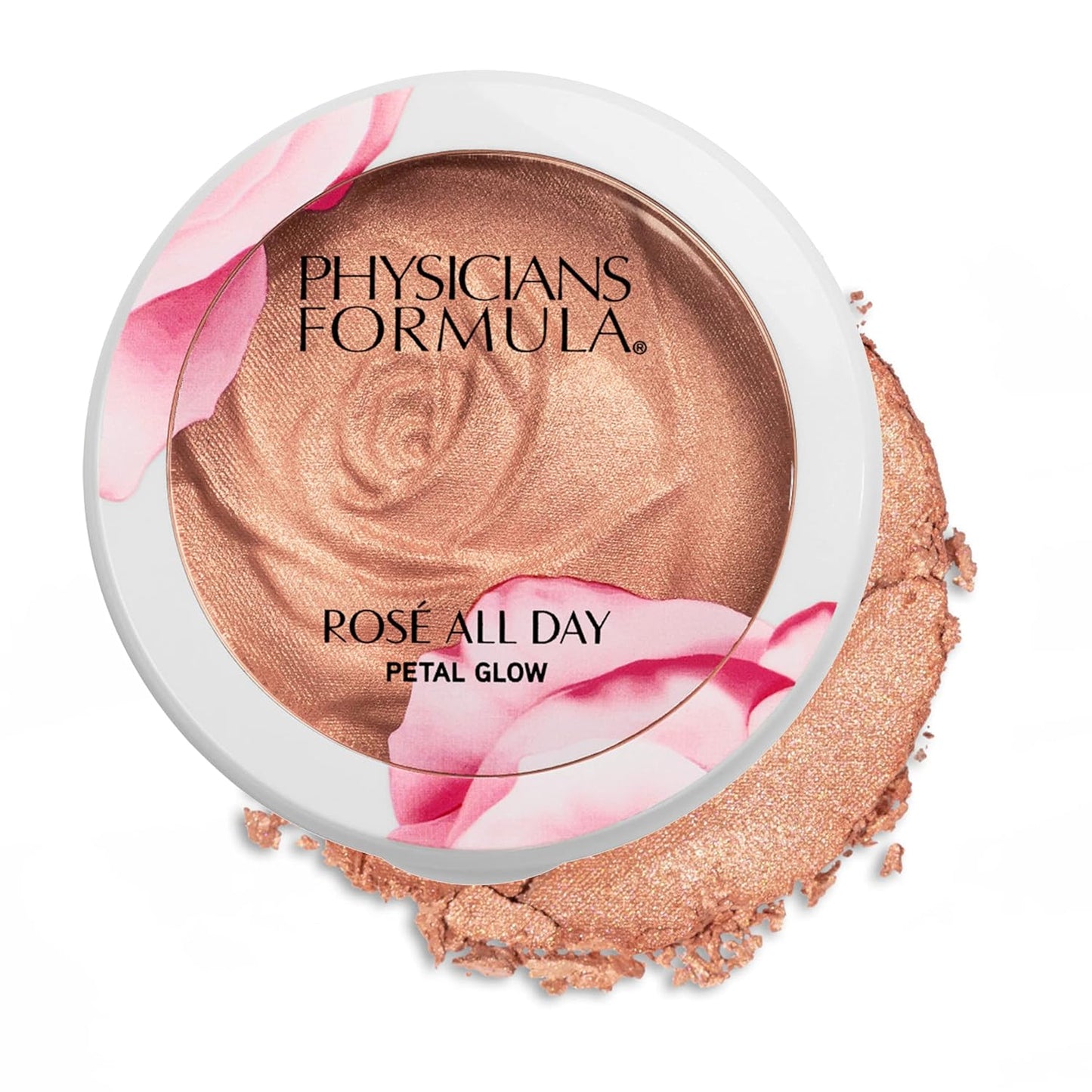 Physicians Formula RosÃ© All Day Highlighter Blush Face Powder, Pink Petal Glow, Dermatologist Tested, Clinicially Tested