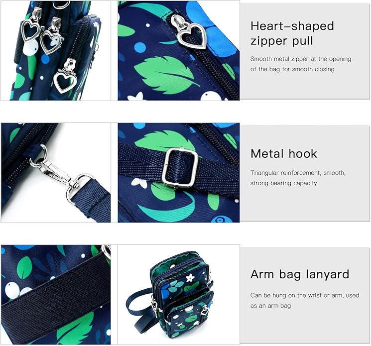 BIAOTIE Lightweight Small Crossbody bags Cell Phone Purses Travel Pouch Shoulder Bag for Women