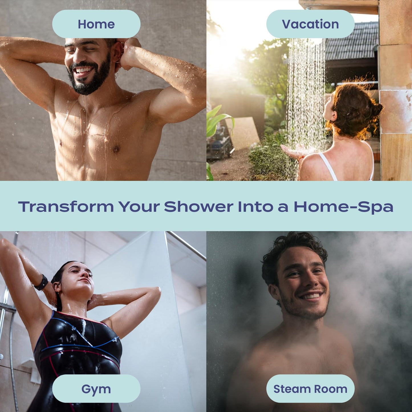 Body Restore Shower Steamers Aromatherapy 6 Pack - Birthday Gifts for Men, Women, Dad Gift, Stress Relief, Relaxation, Self Care - Clarity