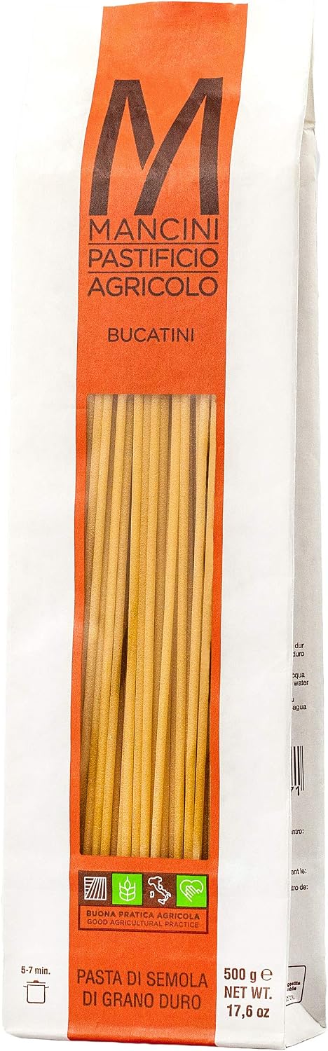 Pasta Mancini Bucatini 500 Gram (Pack of 4)
