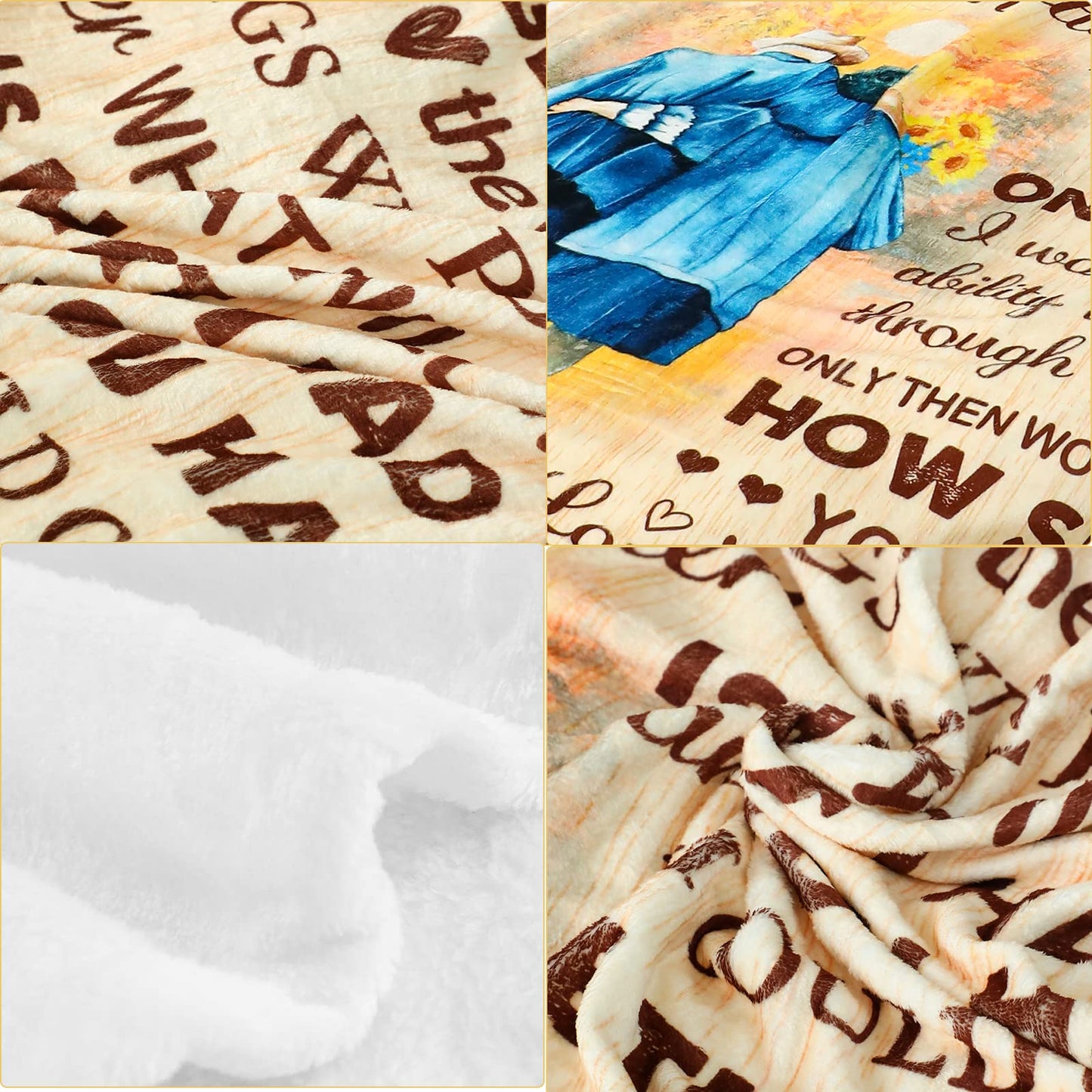 noilfasiki Fathers Day Anniversary Birthday Gifts for Him Her Romantic I Love You to My Love Blanket Mothers Valentines Present Ideas for Wife Husband Bed Throw Blanket 60"x50"