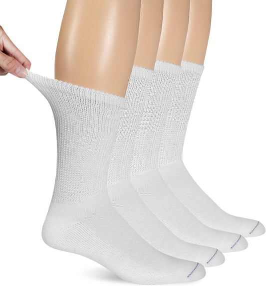 Dr. Scholl's Men's Diabetes & Circulator Socks - 4 & 6 Pair Packs - Non-binding Moisture Management