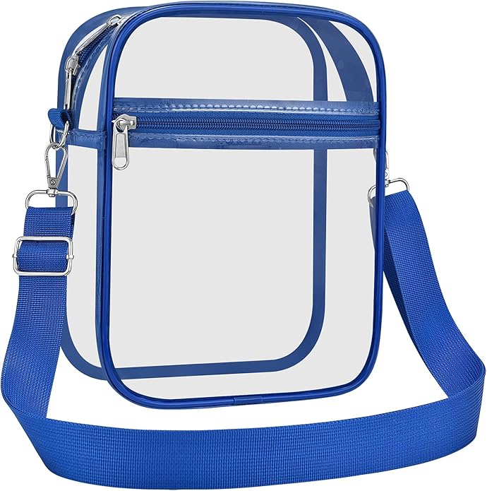 USPECLARE Clear Purse Stadium Transparent Messenger Bag Stadium Approved for Men and Women Clear CrossBody Bag
