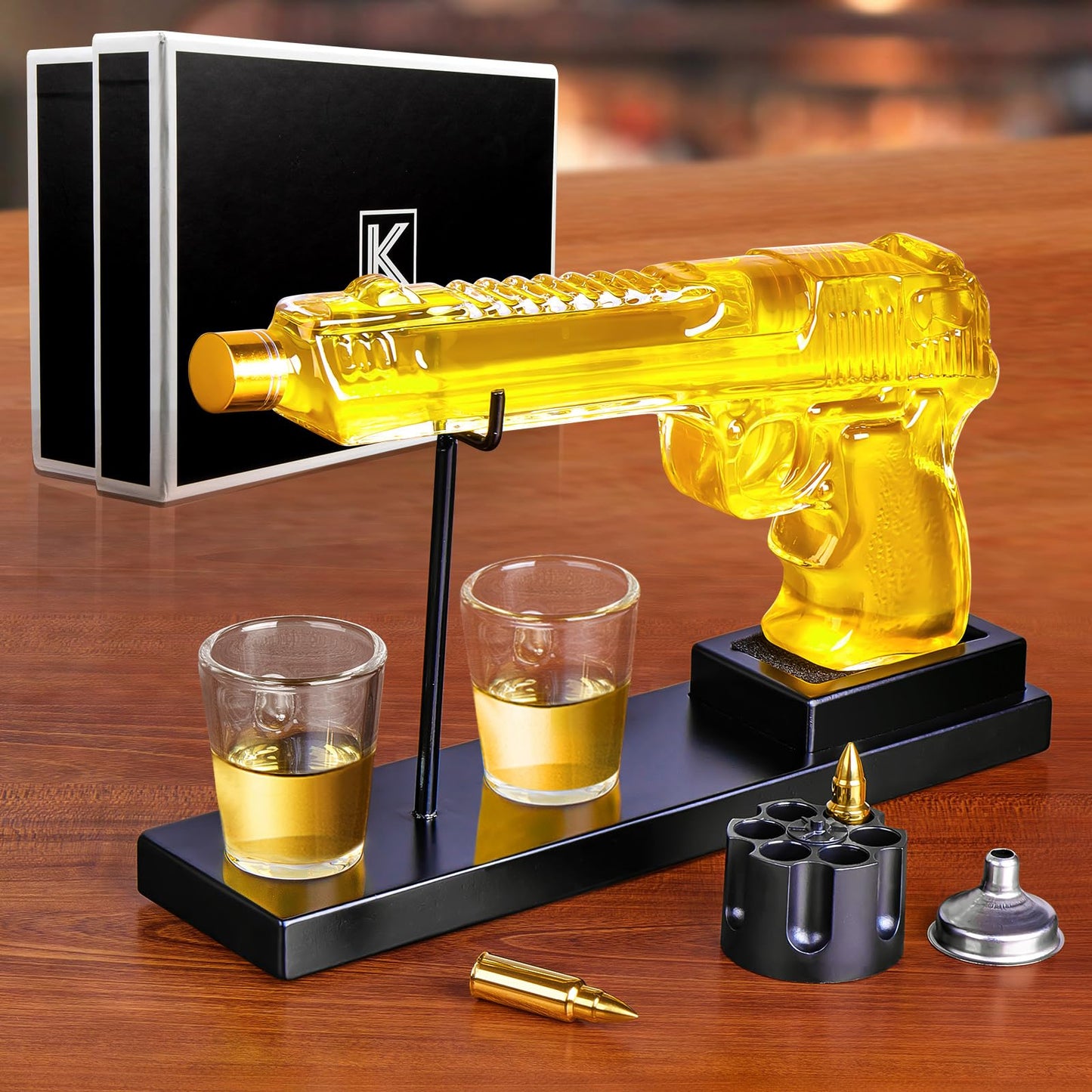 Decanter Sets Gifts for Men-Fathers Day Best Gifts for Dad Birthday Gifts for Him Personalized Gifts for Brother Son Cool Gifts for Liquor Dispenser Present