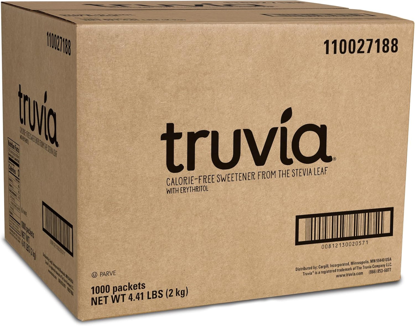 Truvia Natural Sweetener, 1000/Carton (BBD02057)