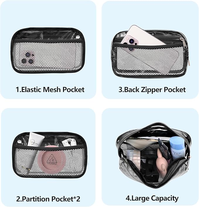 VOROLO Fanny Pack For Women And Men Crossbody Bag Belt Bag with Adjustable Strap Graduation Gifts Clear Orange-1