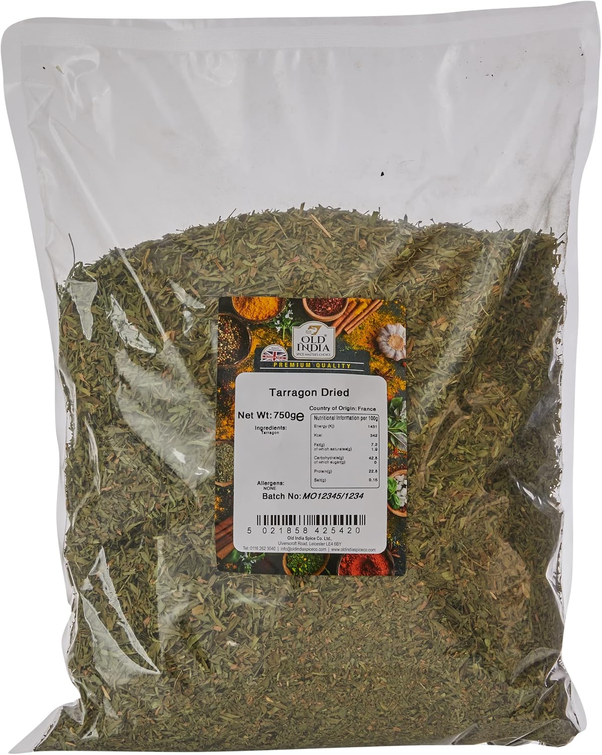 Old India Tarragon Dried 750 g