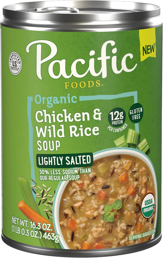 Pacific Foods, Soup Chicken Wild Rice Low Sodium Organic, 16.3 Ounce