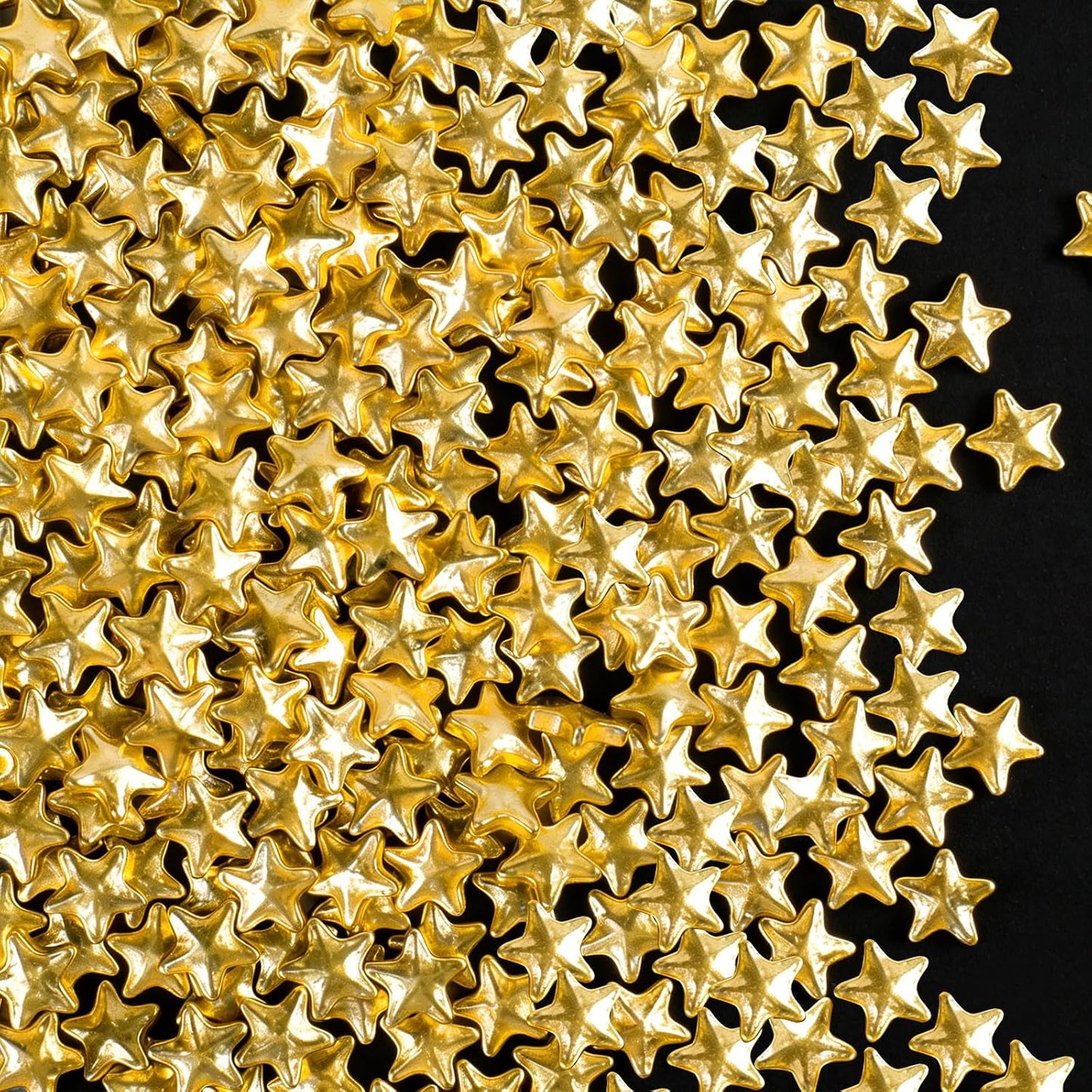 Gold Star Sprinkles for Cake Decorating, 4.6 oz Edible Gold Sugar Sprinkles for Baking Cupcake Cookies Ice Cream