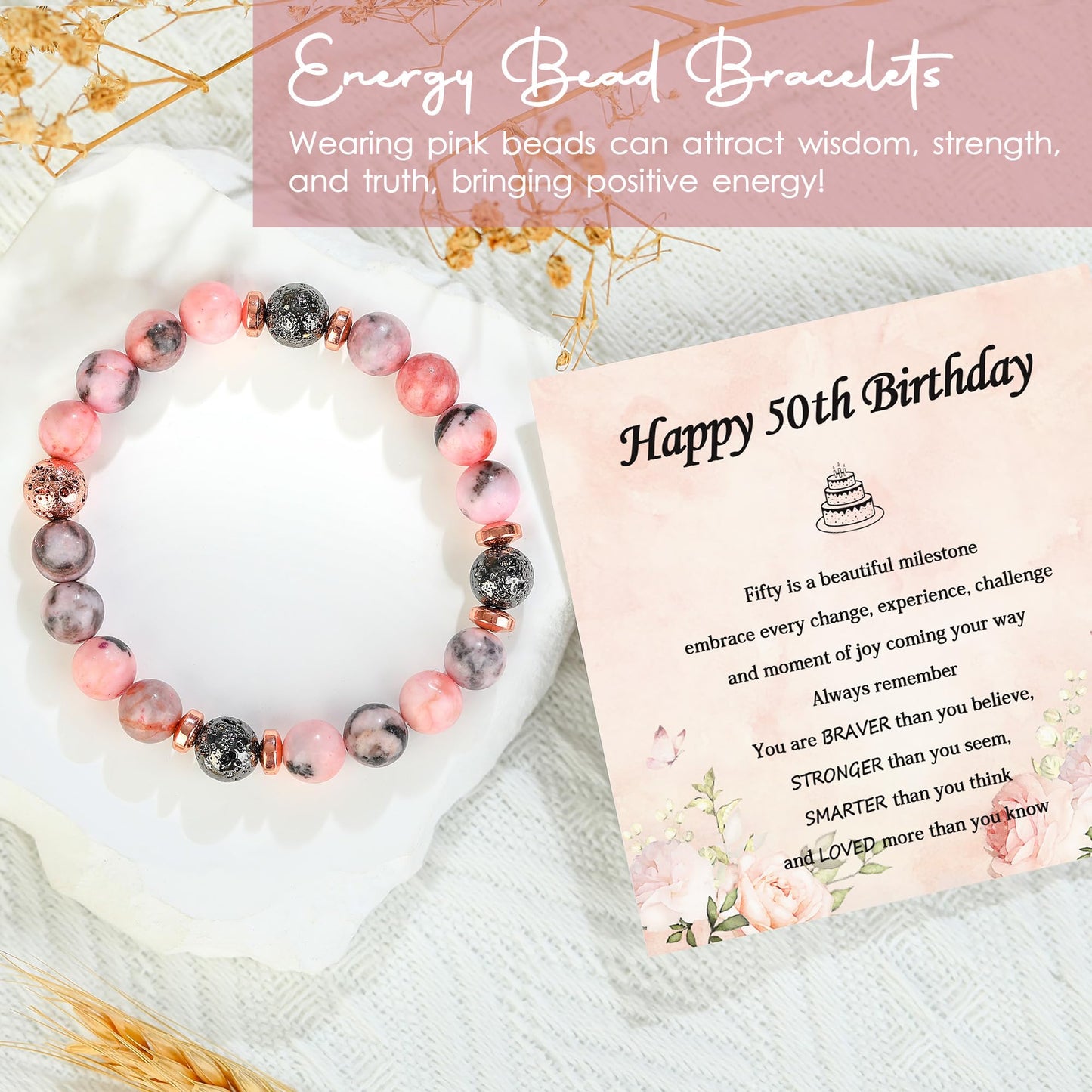 50th Birthday Gifts for Her Happy 50th Birthday Gifts for Women Unique Gift for 50 Year Old Woman Turning 50 and Fabulous Gift for Women 50th Birthday Decorations for Woman Her Sister Mom