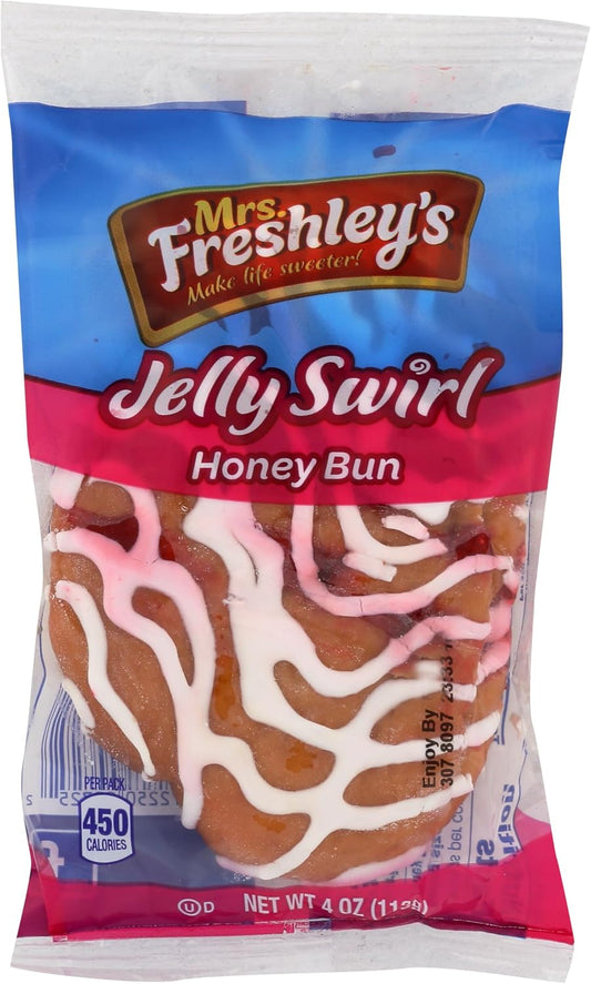 Mrs. Freshley's Jelly Swirl Honey Bun - Case of 9