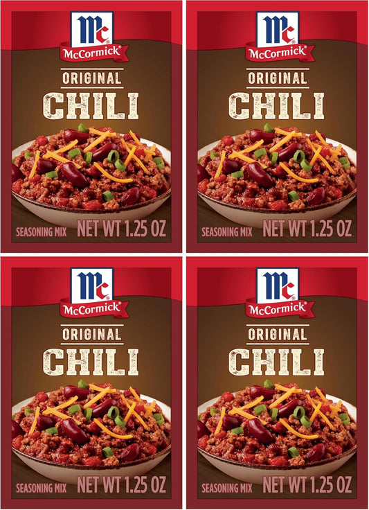 McCormick Original Chili Seasoning Mix, 1.25 oz (Pack of 4)