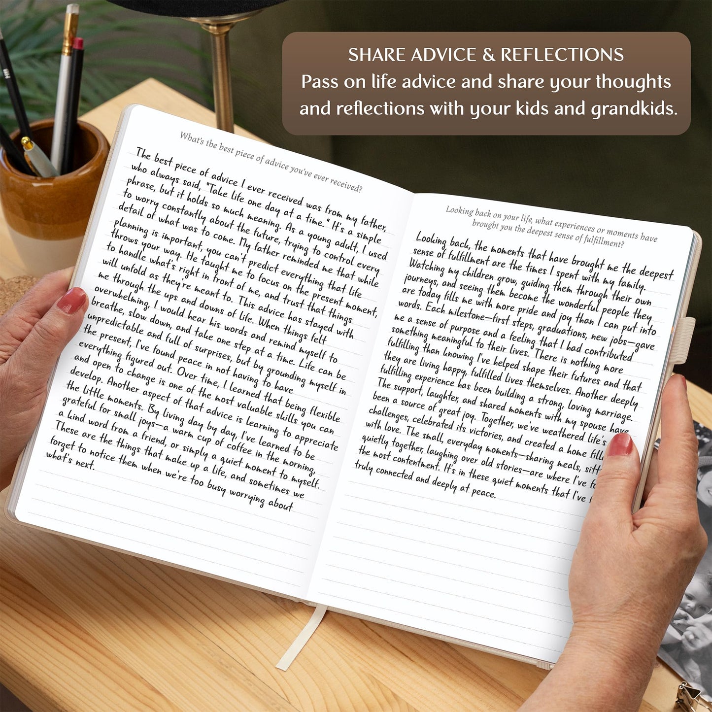Legend Grandparents Legacy Journal – Grandparent Life Story & Memory Book with Prompts – Great Grandma & Grandpa Birthday Gifts (Seashell)