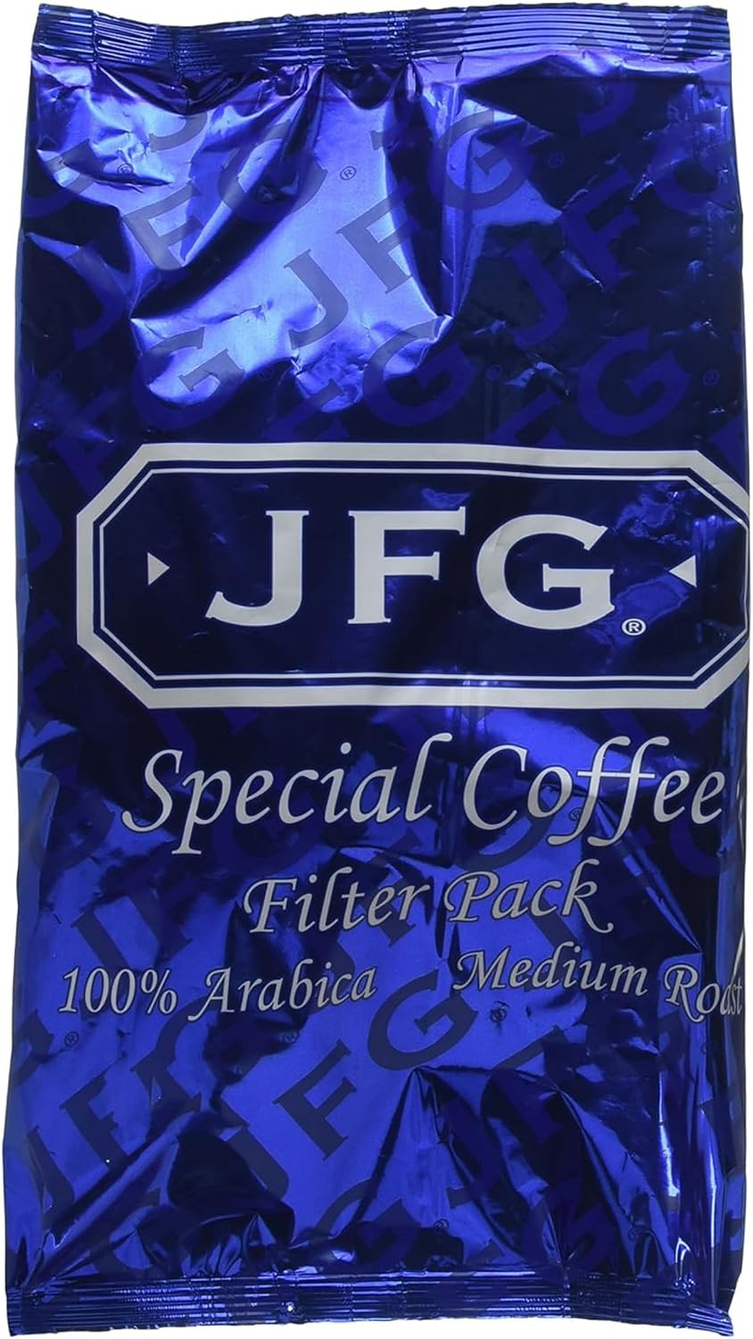 JFG Pre-Measured Filter Pack Coffee, Each Pouch Makes 1 Pot of Coffee, 1.5oz Pouch (Pack of 42)