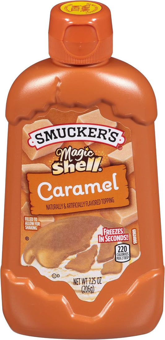 Smucker's Magic Shell Caramel Flavored Topping, 7.25 Ounces (Pack of 8)