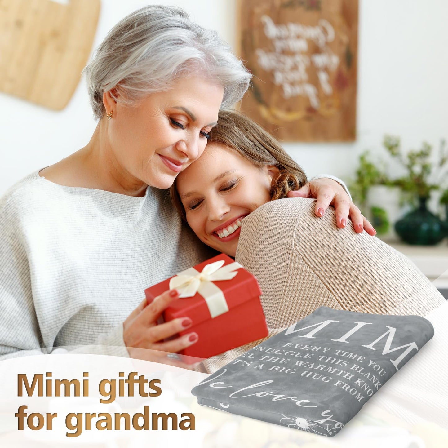 Mimi Gifts for Grandma, Gifts for Mimi Blanket, Mimi Birthday Gift from Grandkids, to My Mimi Grandma Blanket 50" x 60"