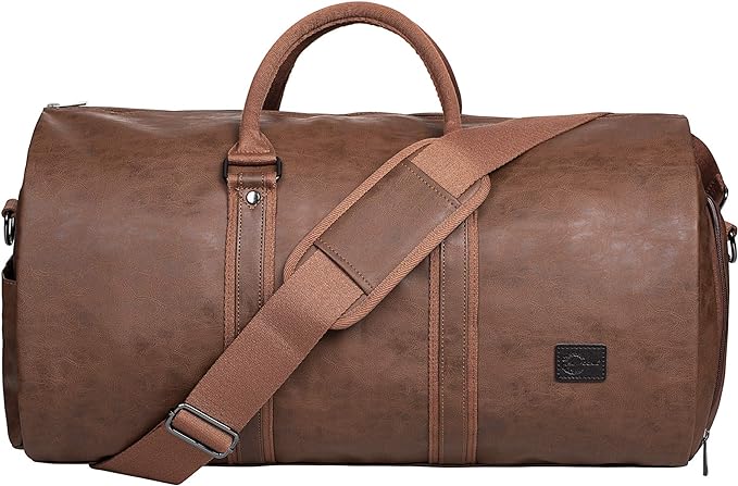 seyfocnia Convertible Travel Garment Bag,Carry on Garment Duffel Bag for Men Women - 2 in 1 Hanging Suitcase Suit Business Travel Bag