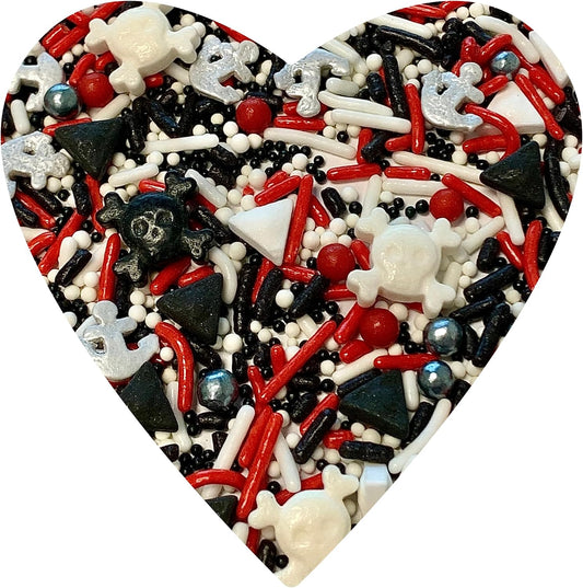 COOL MOM SPRINKLES Pirates Life Sprinkles (4 oz.) – Themed Birthday Sprinkles for Decorating Cakes, Cupcakes, Cookies & Desserts – Mixed in the USA/Gluten-Free