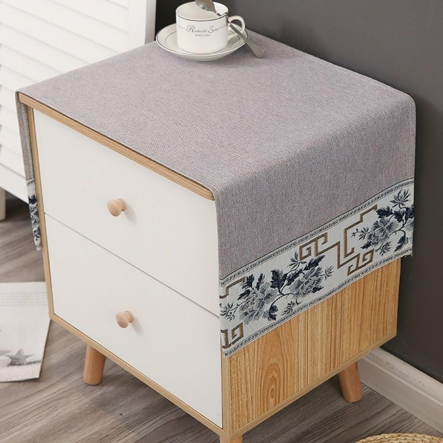 YUZHANGHE End Table Cover Nightstand Cover Tablecloth Side Table Cover Bedside Table Cloth(15.7 * 39.4 inches) ï»¿