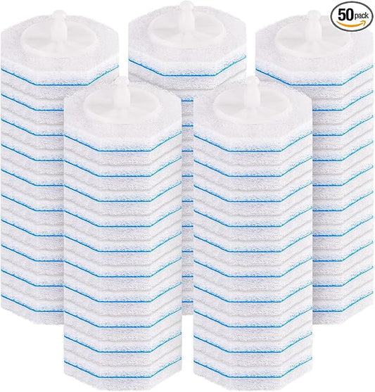 50 Count Toilet Wand Refills for Clorox, Disposable Toilet Brush Refills Compatible with Clorox Wand for Bathroom Cleaning