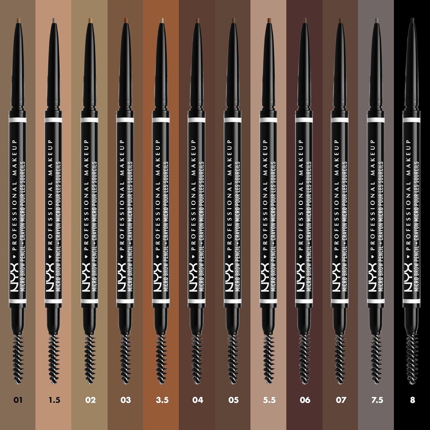 NYX PROFESSIONAL MAKEUP Micro Brow Pencil, Precise Eyebrow Pencil - Brunette