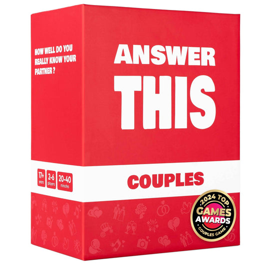 Answer This - Do You Really Know Your Partner? - Couples Game for Adults - 150 Fun & Interactive Conversation Cards for Date Night, Game Night or Valentines – Great Anniversary or Engagement Gift