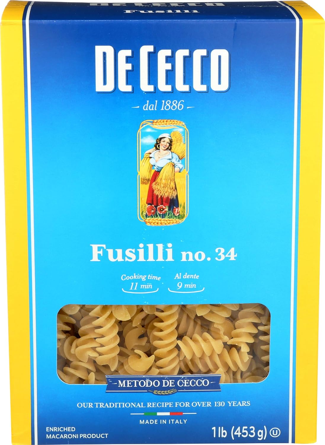 De Cecco, Fusilli #34, 16 Ounce