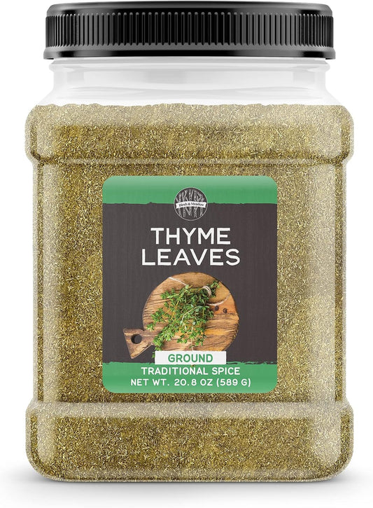 Birch & Meadow 1.3 lb of Ground Thyme, Soups & Pastas, Traditional Seasoning