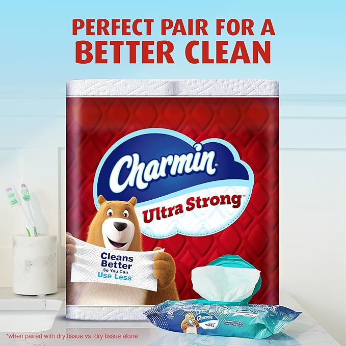 Charmin Ultra Strong Toilet Paper 6 Mega XL Rolls, 330 Sheets Per Roll