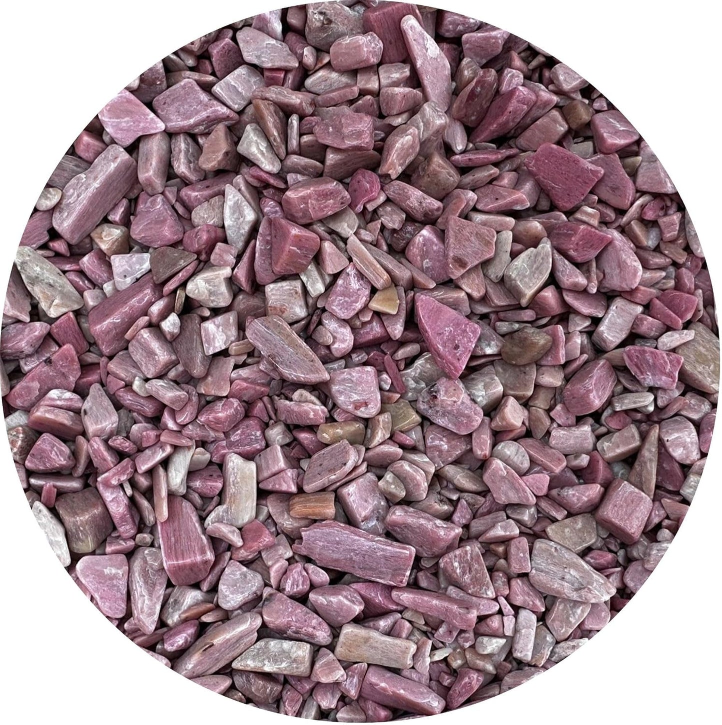 WHOLESALE Natural Semi Tumbled Pink Opal Gemstone Chips, Crushed Mini Crystals, Undrilled Crystal Chips (Pink Opal, 5 Pounds)