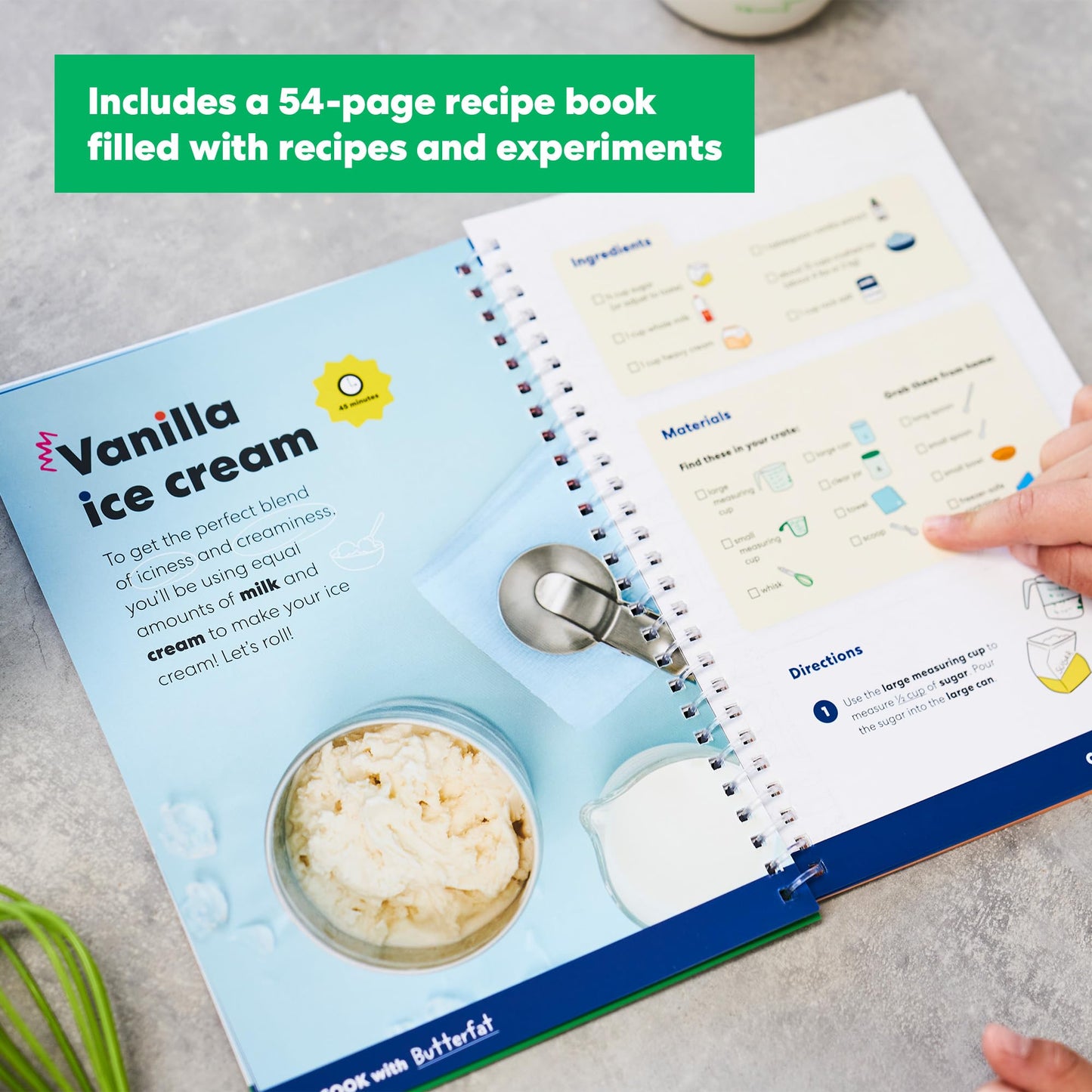 KiwiCo - Science of Cooking: Ice Cream, Learning Cooking Through Chemistry Project, Ages 5+