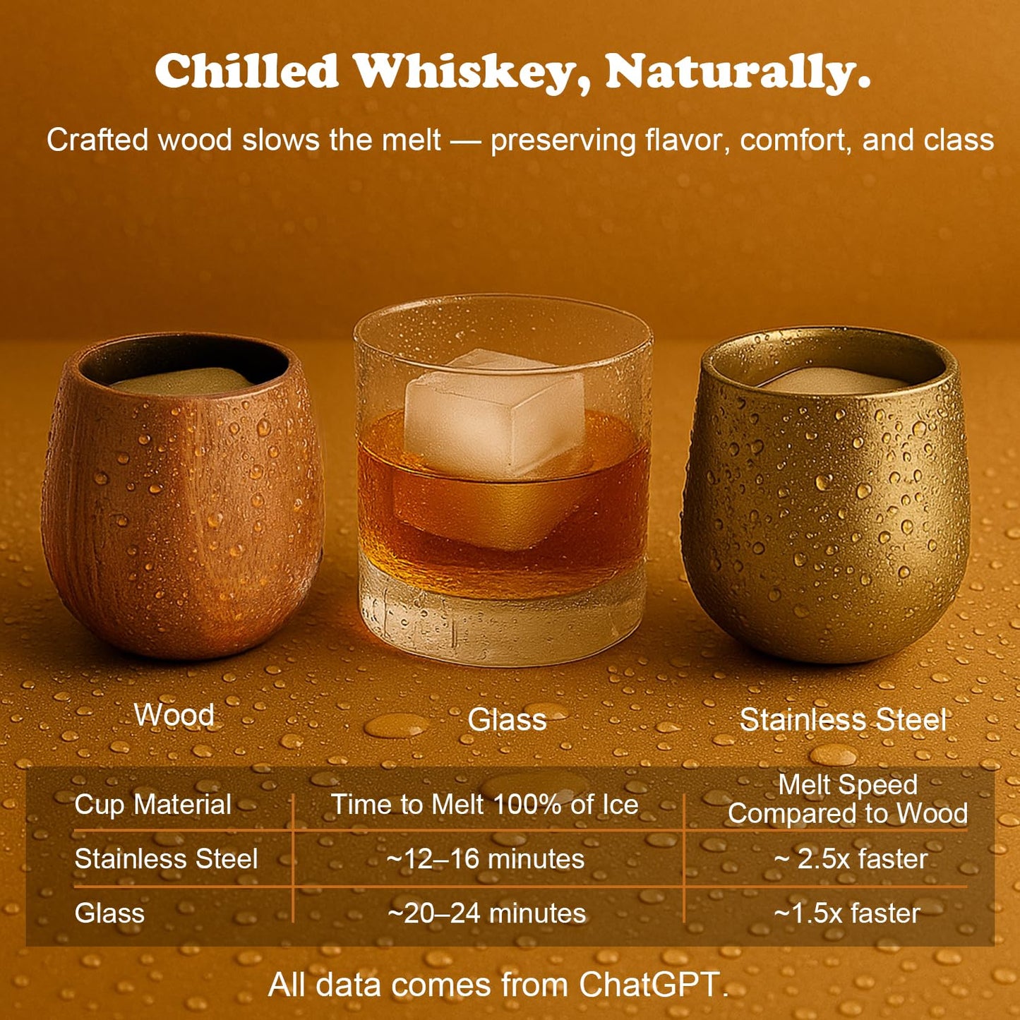 Original Charred Wooden Bourbon Drinking Glass Set,11oz Handcrafted Premium Acacia Whiskey Tumbler, Bourbon Gifts for Men, Dad or Brother, Whiskey Gifts for Men Who Have Everything