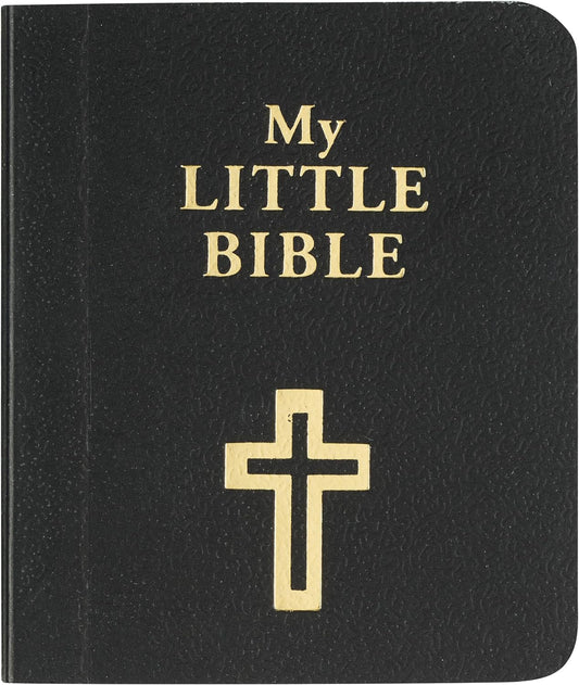 My Little Bible 2” Standard Edition - Selections of Key Verses From Every Book, Tiny Palm-size OT NT Scripture for Ministry Outreach, Classic 1769 KJV Text, 2" x 2.5”, Black