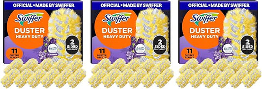 Swiffer Dusters Heavy Duty Multi-Surface Duster Refills for Cleaning, Lavender, 11 Count (Pack of 3)