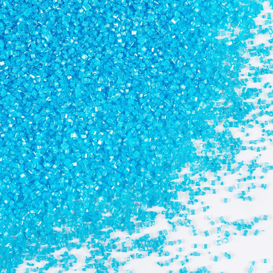Blue Sanding Sugar 150g (5.3 oz) - Edible Sparkling Sugar for Baking Decorations, Cookies, Cakes, Cupcakes, Ice Cream Toppers - Vibrant Blue Color Sugar Crystals Winter Sprinkles